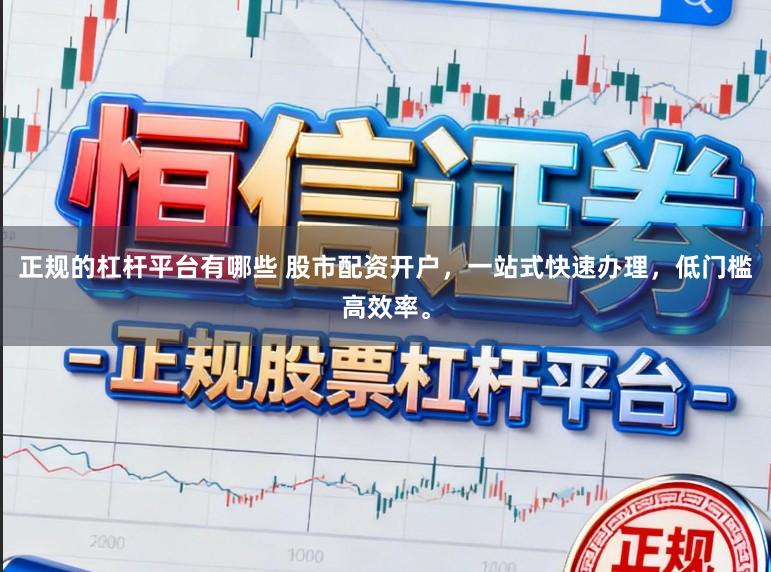 正规的杠杆平台有哪些 股市配资开户，一站式快速办理，低门槛高效率。
